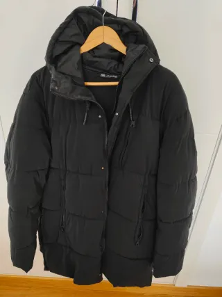 Plumífero Zara Hombre Talla L Negro