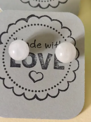 Lote pendientes cuarzo rosa sin perforar