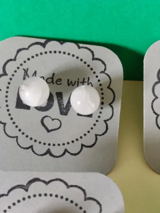 Lote pendientes cuarzo rosa sin perforar