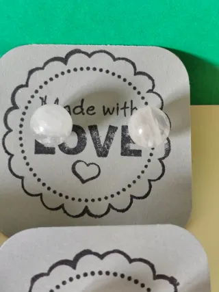 Lote pendientes cuarzo rosa sin perforar