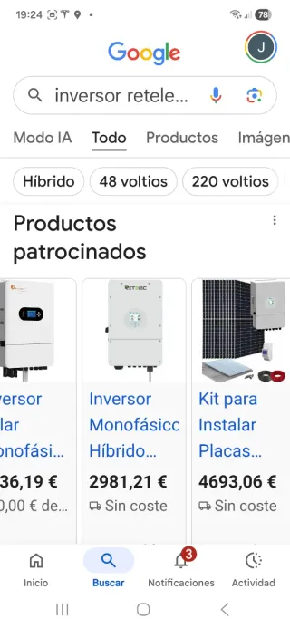 Inversor Retelec 8kw