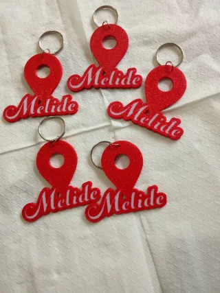 Llaveros Melide con Pin de Ubicación