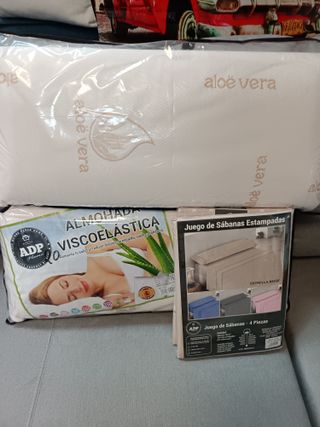 Juego Sábanas 160 + 2 Almohadas Visco ADP