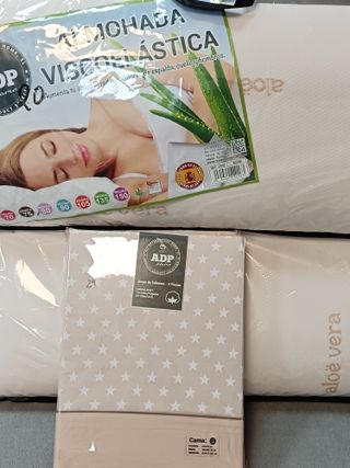 Juego Sábanas 160 + 2 Almohadas Visco ADP