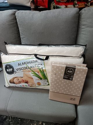 Juego Sábanas 160 + 2 Almohadas Visco ADP