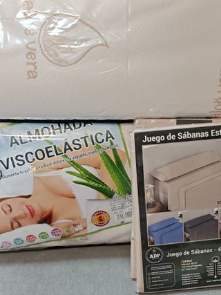 Juego Sábanas 160 + 2 Almohadas Visco ADP