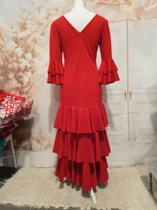 Vestido Flamenca Licra Rojo