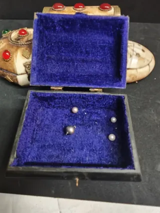 Set 4 portagioie antichi osso