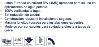 VÁLVULA ESFERA PALANCA SOLDAR ARCO T-2000