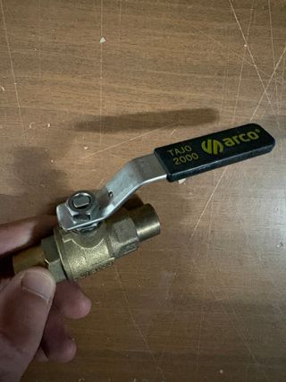 VÁLVULA ESFERA PALANCA SOLDAR ARCO T-2000