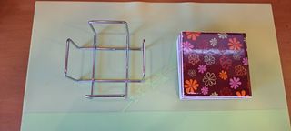 Posavasos de cerámica con flores