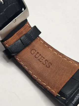 Reloj Guess Automático Esqueleto Plata Negro