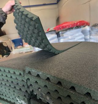 Losetas de caucho para gimnasio