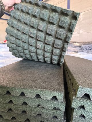 Losetas de caucho para gimnasio