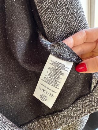 Chaqueta DKNY Gris y Negra con detalle en polipiel
