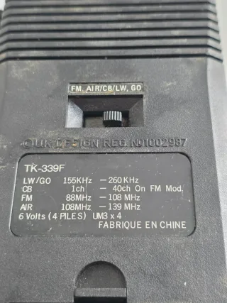 Radio multibanda AudioSonic TK-339F FM AIR CB