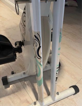 Bicicleta Estática Blanca