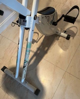 Bicicleta Estática Blanca