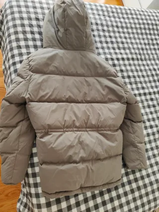 Plumífero Zara Hombre Talla L Gris