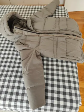 Plumífero Zara Hombre Talla L Gris