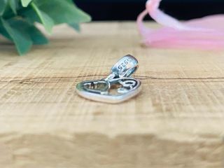 Charm Corazón Estetoscopio Enfermería - Plata