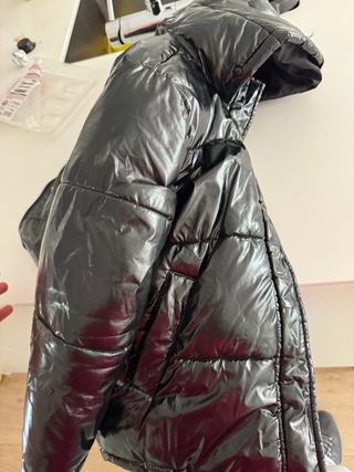 Chaqueta acolchada niña negra