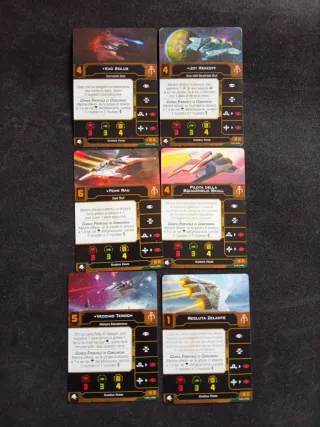 Tarjetas X-Wing Juego de Cartas version italiana