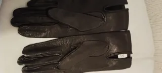 Guantes de piel ovino mujer. Negros