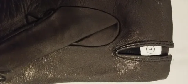 Guantes de piel ovino mujer. Negros