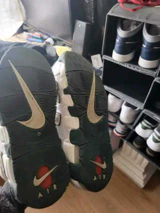 Nike Air More Uptempo Blancas y Verdes