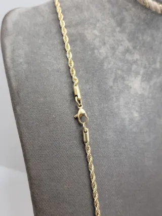 Medalla Acero Quirúrgico Chapado Oro