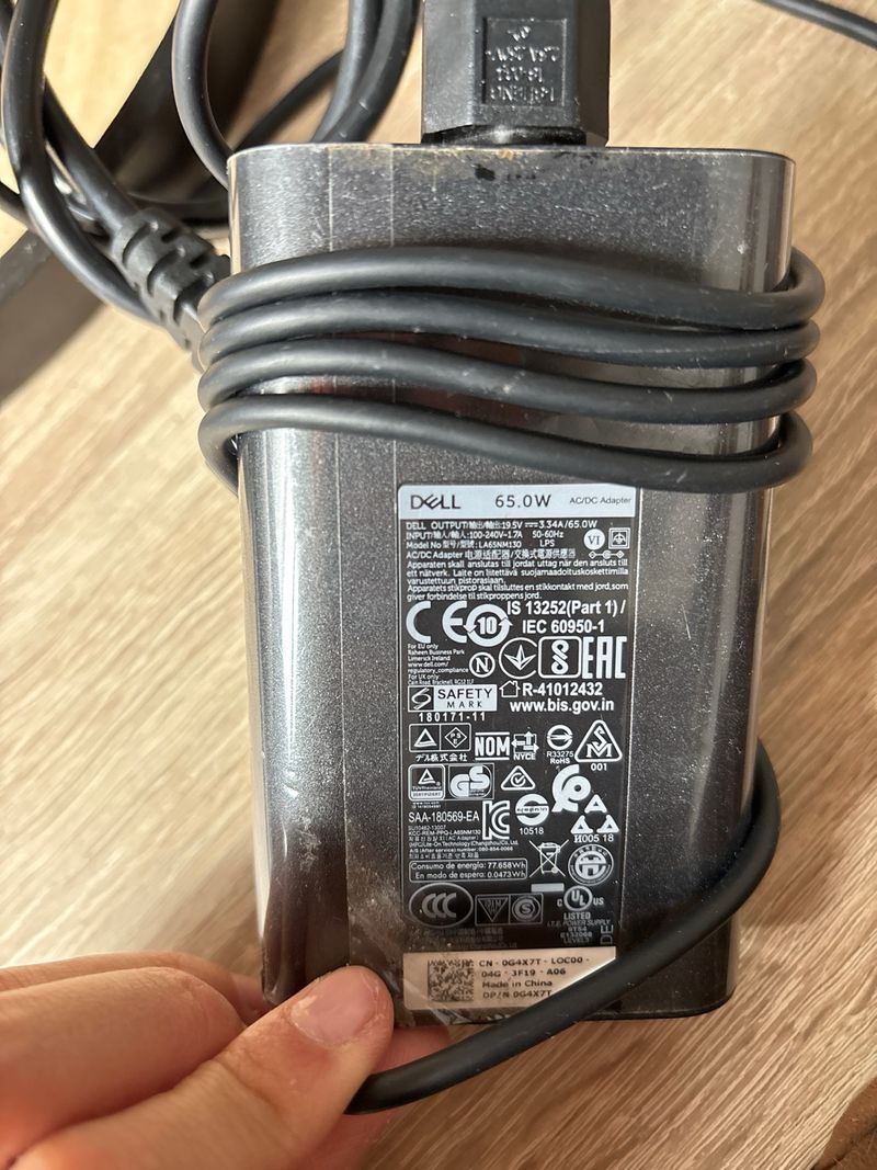 Cargador Dell para portátil afbeelding 4
