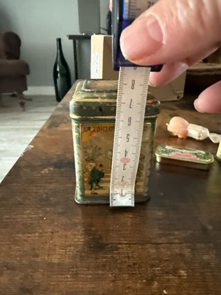 Lata antigua té La Fortuna Madrid c.1900