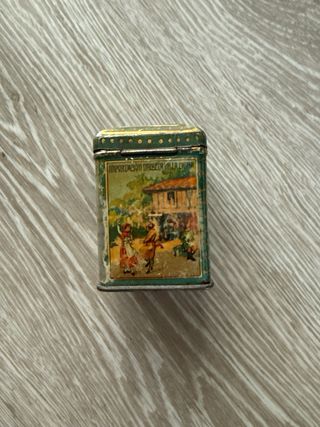 Lata antigua té La Fortuna Madrid c.1900