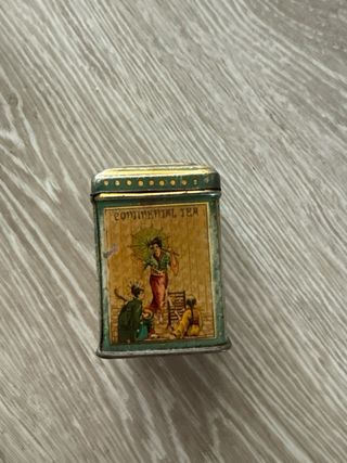 Lata antigua té La Fortuna Madrid c.1900