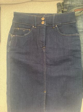 Falda Salsa Push In Secret Azul Talla