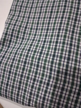 Camisa Chaps Algodón Cuadros Verde Talla L