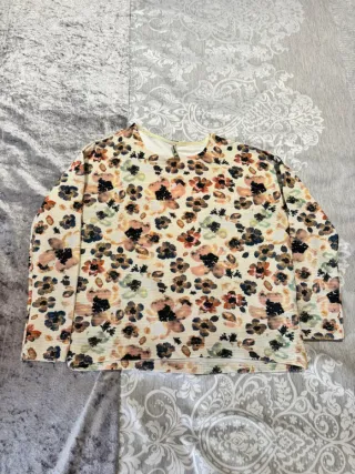 Blusa floral manga larga