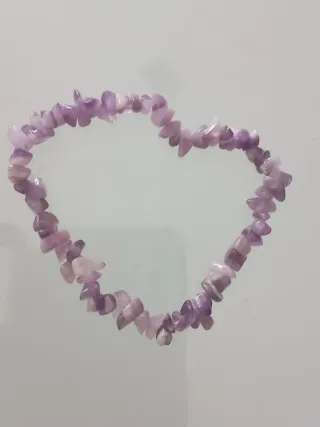 Pulsera de ágata azul y morada