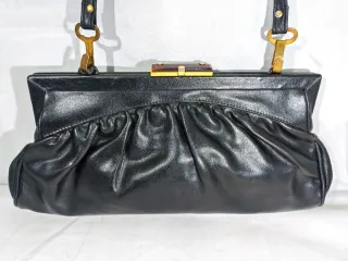 Pochette vintage nera anni '70