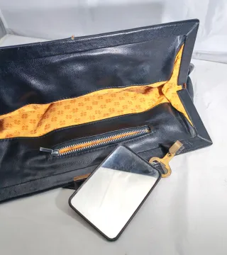 Pochette vintage nera anni '70