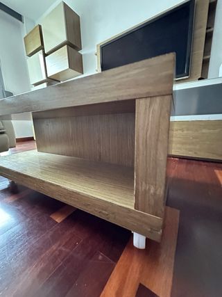 Dos mesas de centro de madera