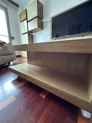 Dos mesas de centro de madera