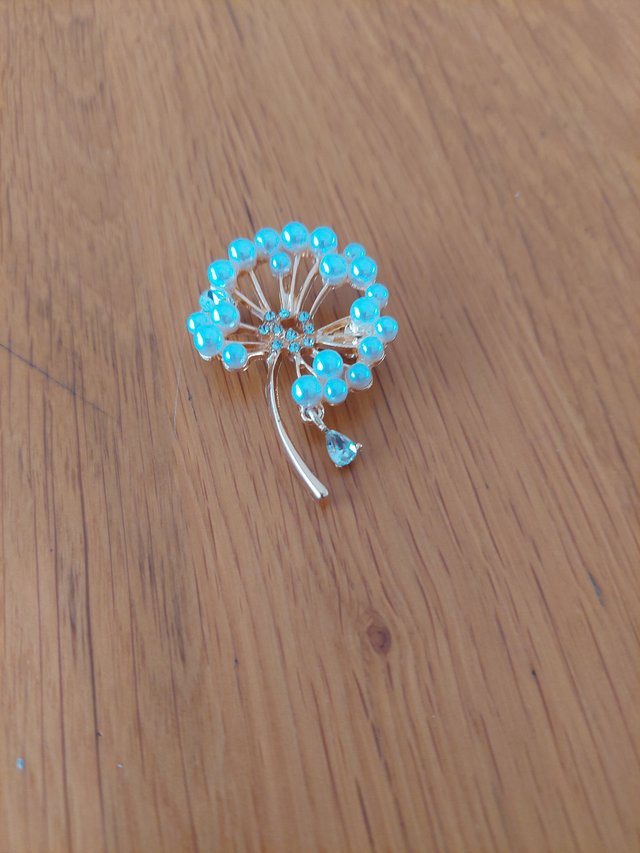 Broche con Perlas y Brillantes (falsas)