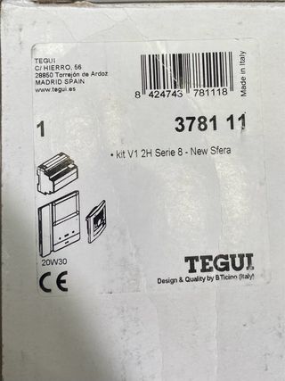 Videoportero TEGUI Serie 8 – Pantalla Color 4,3 2H