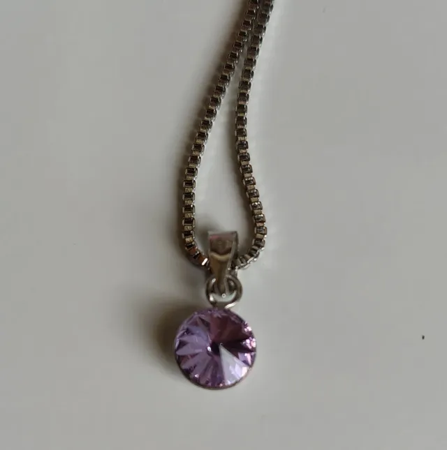 Collana 925 ciondolo zircone