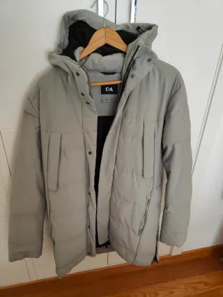 Plumífero C&A gris Talla M