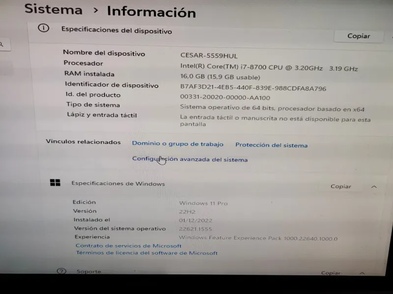 PC Sobremesa Negro con Luces Verdes afbeelding 3