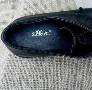 Mocasin punta cuadrada negro