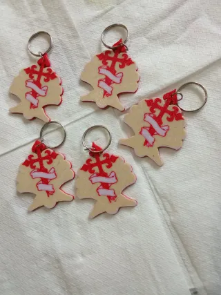 Llaveros Cruz de Calatrava (5 unidades)